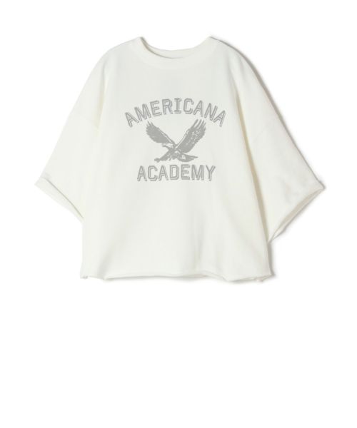 AMERICANA(アメリカーナ)】 カットオフWIDE SWEAT SHIRTS鷹