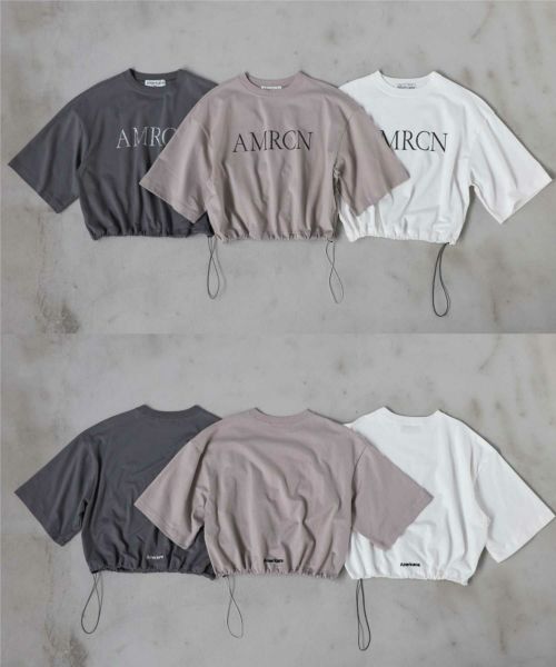 AMERICANA(アメリカーナ)】 PARIGOT別注 ロゴ刺繍ドロー