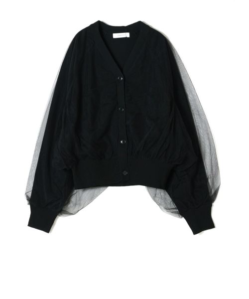 新品]PARIGOT グレー フォックスカーディガン サイズ：フリー