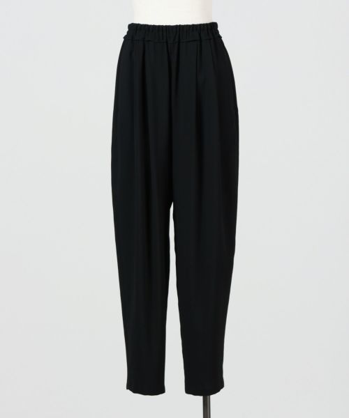 ENFOLD(エンフォルド)】 RELAX ELASTIC WIDE-TROUSERS｜PARIGOT