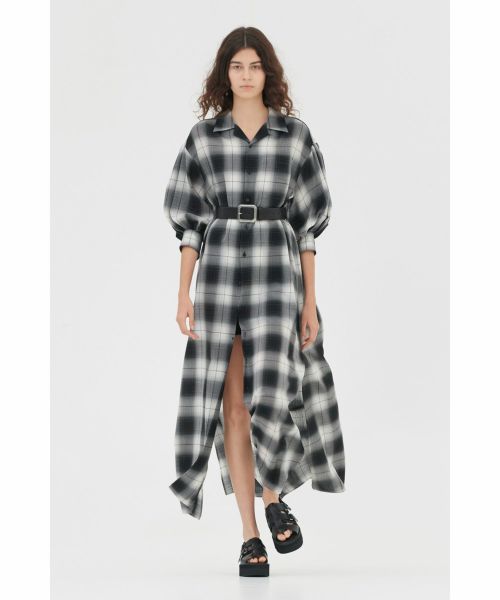 HYKE(ハイク)】 T/W OMBRE CHECK DRESS｜PARIGOT ONLINE（パリゴ