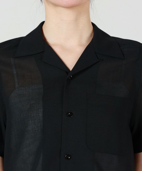 HYKE(ハイク)】 T/W VOILE CROPPED SHIRT｜PARIGOT ONLINE