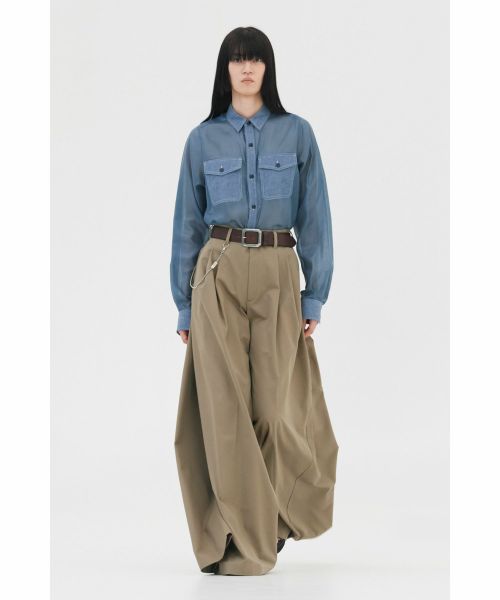 HYKE(ハイク)】 SHEER CHAMBRAY SHIRT｜PARIGOT ONLINE（パリゴ