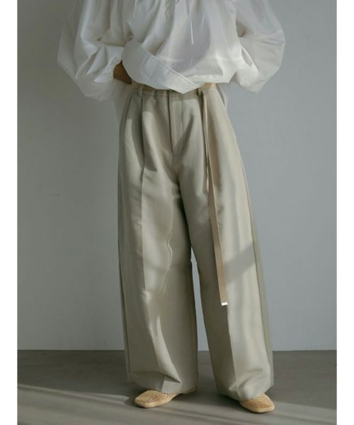 ETRE TOKYO_ トリプルクロスハイウエストタックパンツ