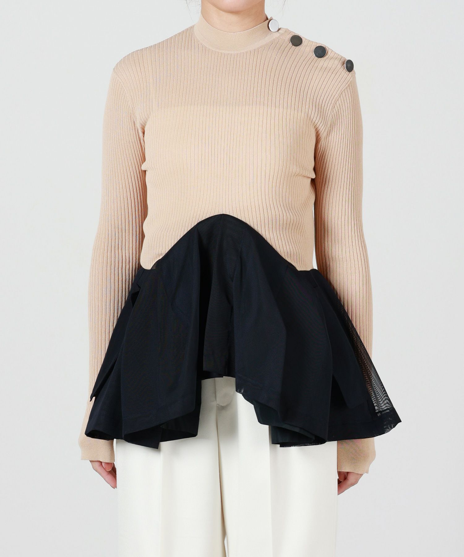 TOGA PULLA(トーガプルラ)】 RIB KNIT PULLOVER｜PARIGOT ONLINE 