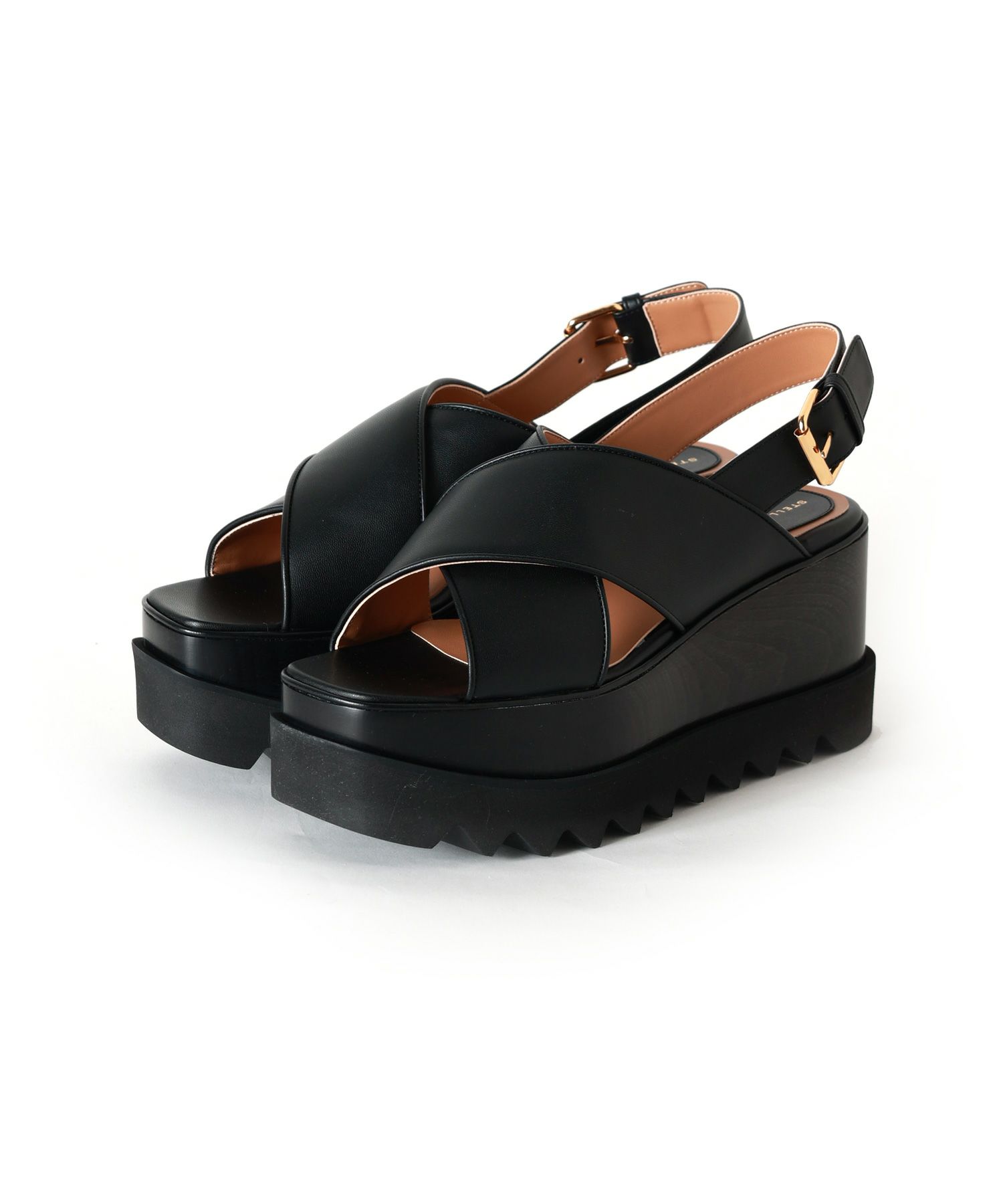 マルニ ブラックハラコ ビジュー サンダル フラット ストラップ 黒 慌て 