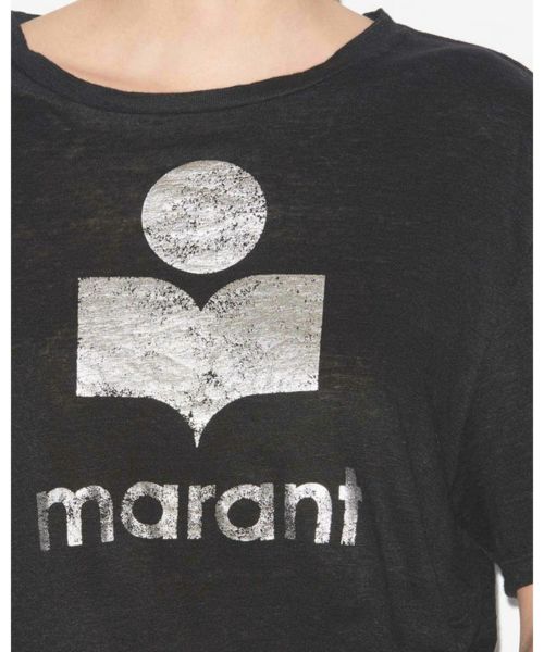 Isabel Marant Etoile Zewel Tシャツ イザベルマラン Zewel Tee-Shirt Woman black | ISABEL MARANT Official online