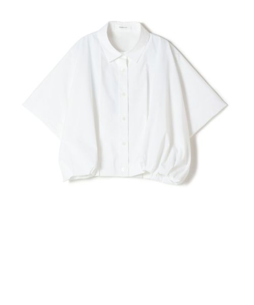 PARIGOT◆バルーンショートシャツ/半袖シャツ/FREE/コットン/WHT/無地/PL-SH33-25SP-CRT PARIGOT(パリゴ)】 バルーンショートシャツ｜PARIGOT ONLINE