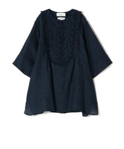 MUVEIL カメオ刺繍裏毛プルオーバー | KOKO