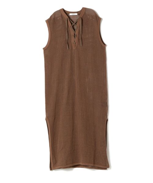 通販 PHEENY(フィーニー)】 Basket mesh lace up dress｜PARIGOT ワンピース