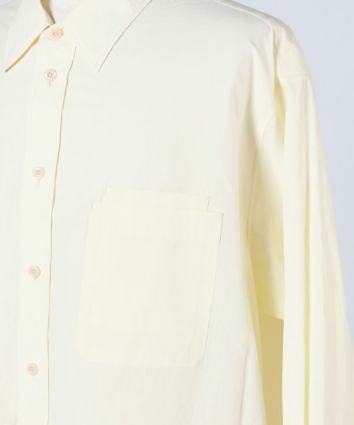 ルメール LEMAIRE カットソー ブラウス シャツ メンズ ホワイト LEMAIRE Lemaire ルメール 長袖 Tシャツ LONG SLEEVE RIB