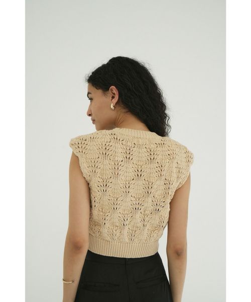 CLANE(クラネ)】 CROCHET SHORT KNIT TOPS｜PARIGOT ONLINE