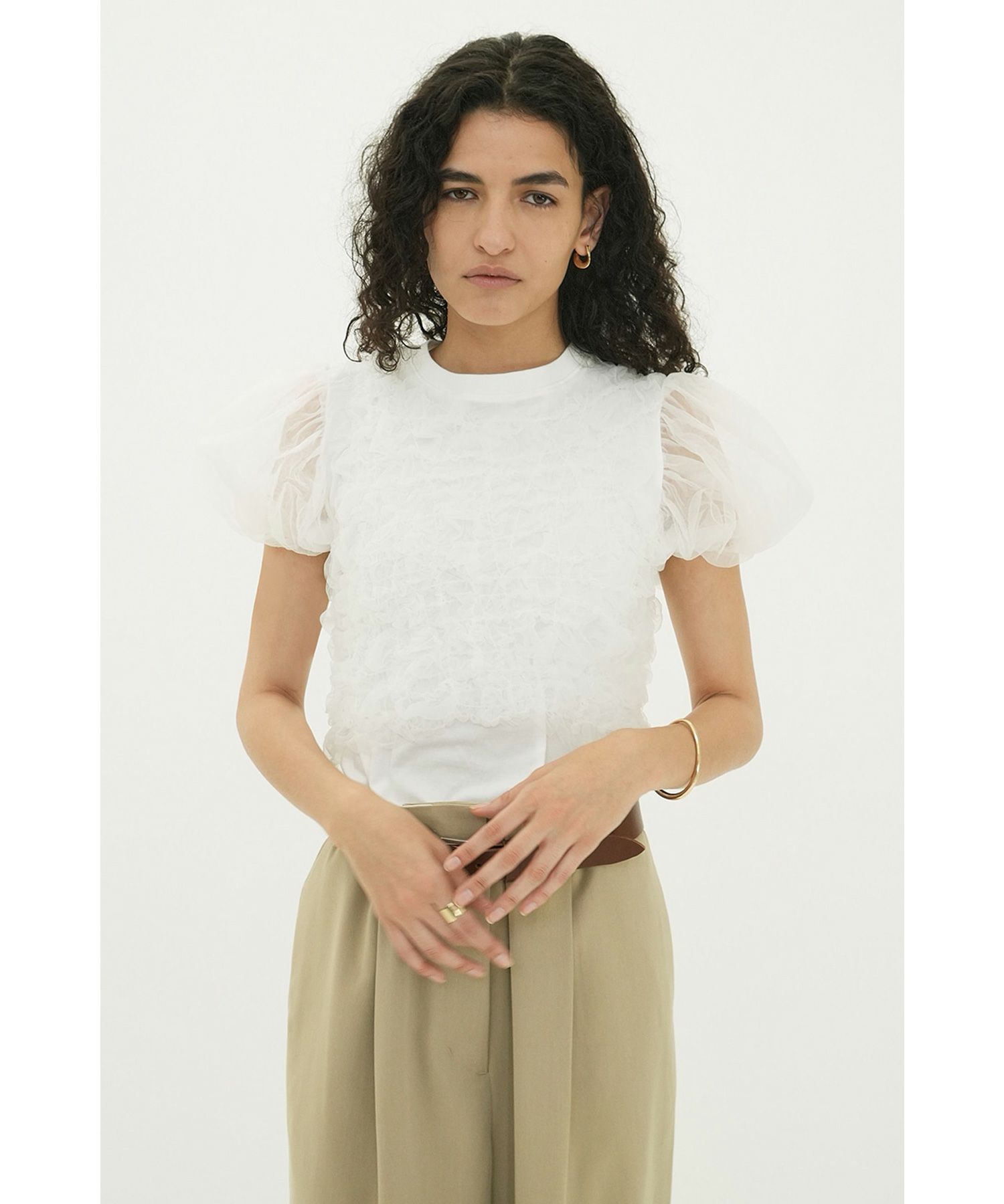 CLANE(クラネ)】 TULLE VEST LAYERED TOPS｜PARIGOT ONLINE（パリゴ 