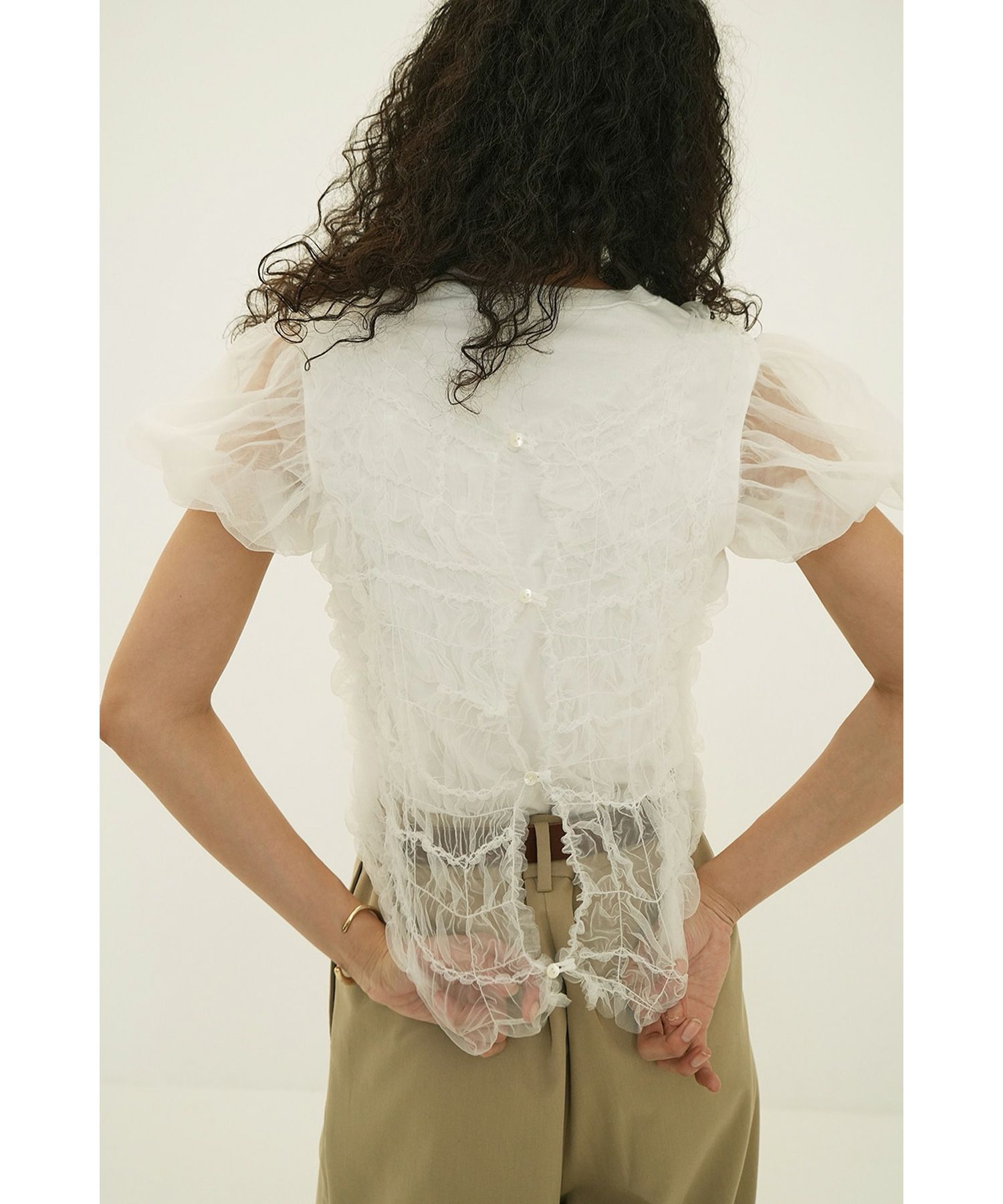 CLANE(クラネ)】 TULLE VEST LAYERED TOPS｜PARIGOT ONLINE（パリゴ 