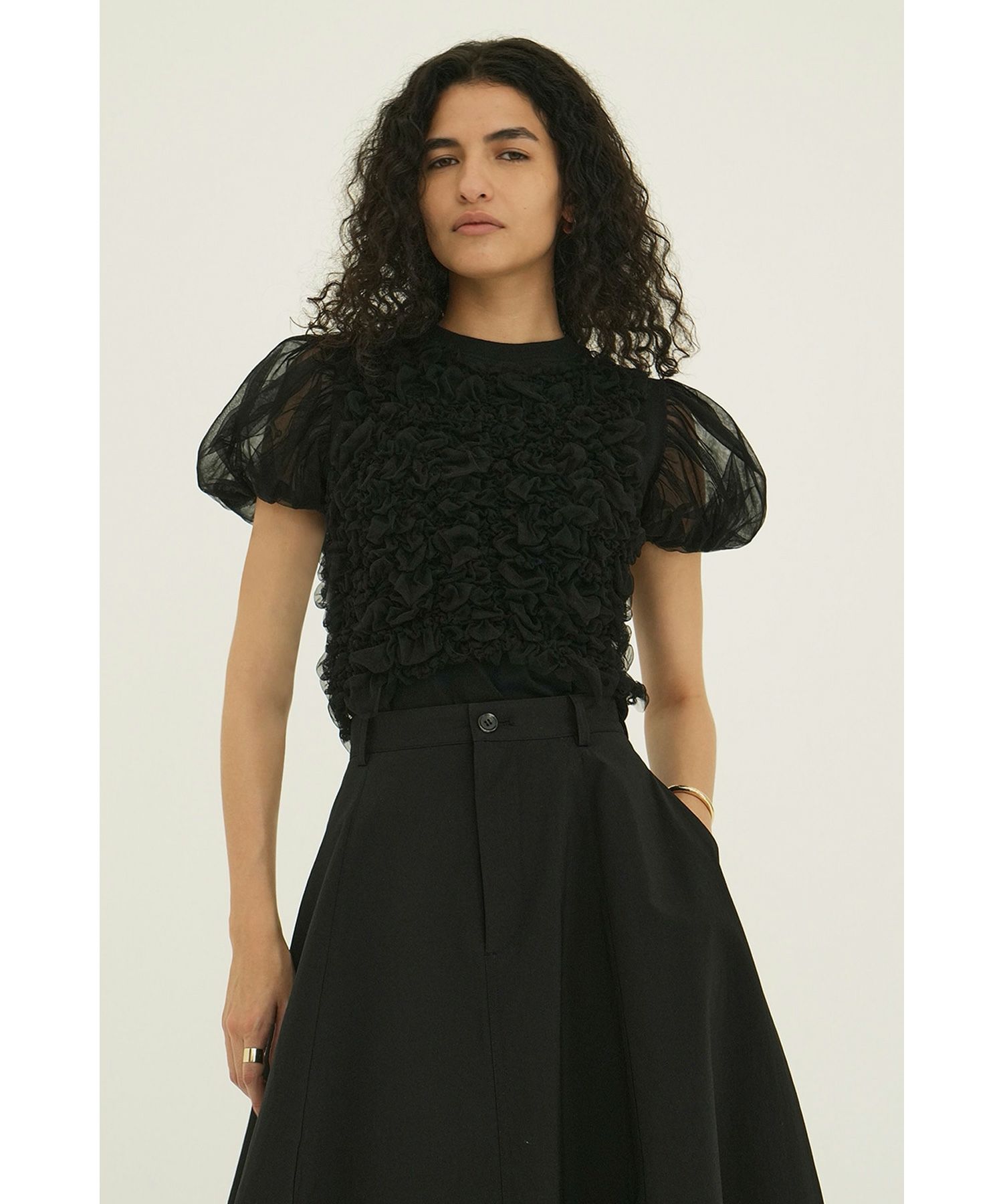 CLANE(クラネ)】 TULLE VEST LAYERED TOPS｜PARIGOT ONLINE（パリゴ 