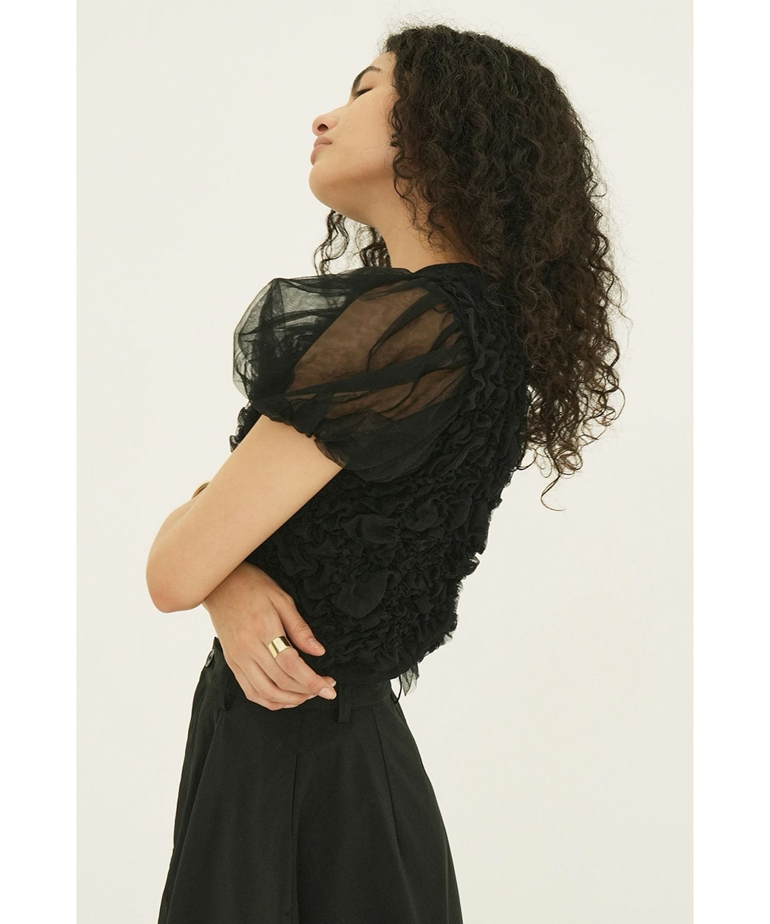 CLANE(クラネ)】 TULLE VEST LAYERED TOPS｜PARIGOT ONLINE（パリゴ 