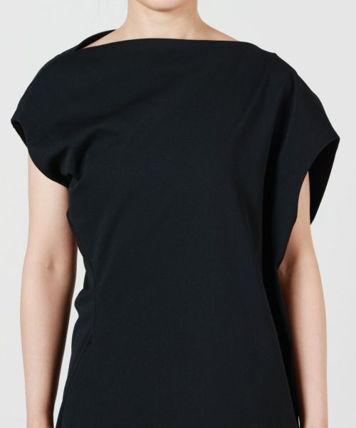 Mame Kurogouchi(マメ クロゴウチ)】 Double Jersey Asymmetric Dress