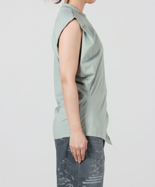 Mame Kurogouchi(マメ クロゴウチ)】 Cotton Jersey Asymmetric Mame Kurogouchi(マメ クロゴウチ)】 Cotton Jersey Asymmetric