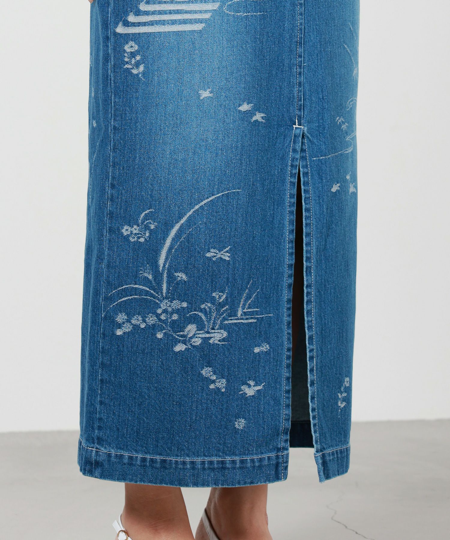Mame Kurogouchi(マメ クロゴウチ)】 Nature Pattern Jacquard Denim 