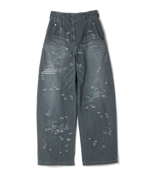 mame kurogouchi Nature Pattern デニム サイズ1 Mame Kurogouchi（マメ クロゴウチ）Nature Pattern Jacquard