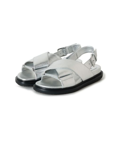 MARNI(マルニ)】 シルバー レザー製 Fussbett|PARIGOT ONLINE MARNI(マルニ)】 シルバー レザー製 Fussbett|PARIGOT ONLINE