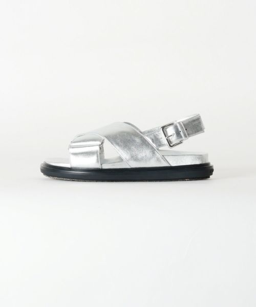 【マルニ】シルバー レザー製 Fussbett サンダル MARNI(マルニ)】 シルバー レザー製 Fussbett｜PARIGOT ONLINE