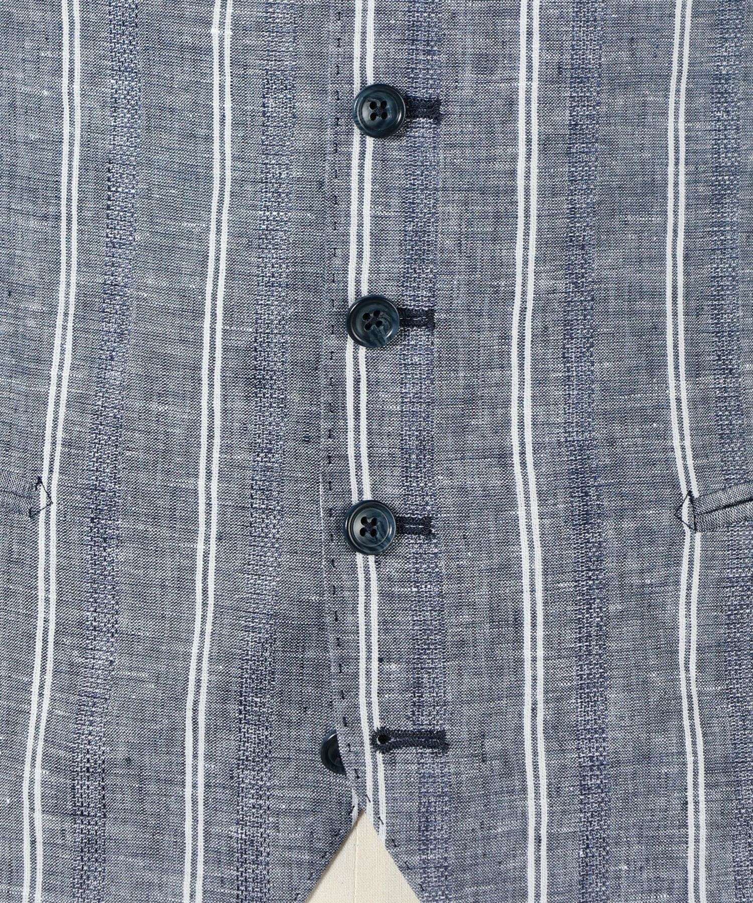 TAGLIATOREタリアトーレBRIANジレベスト・紺×灰色ヘリンボーン48