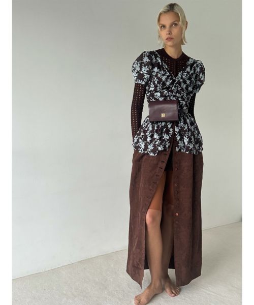 ROSE JACQUARD MAXI SKIRT(1 BLACK): FETICO: WOMENS｜THE TOKYO