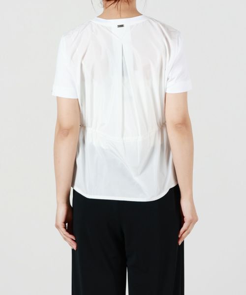ヘルノ　ホワイト バックオープン Tシャツ HERNO(ヘルノ)】 CHIC COTTON JERSEY Tシャツ｜PARIGOT ONLINE