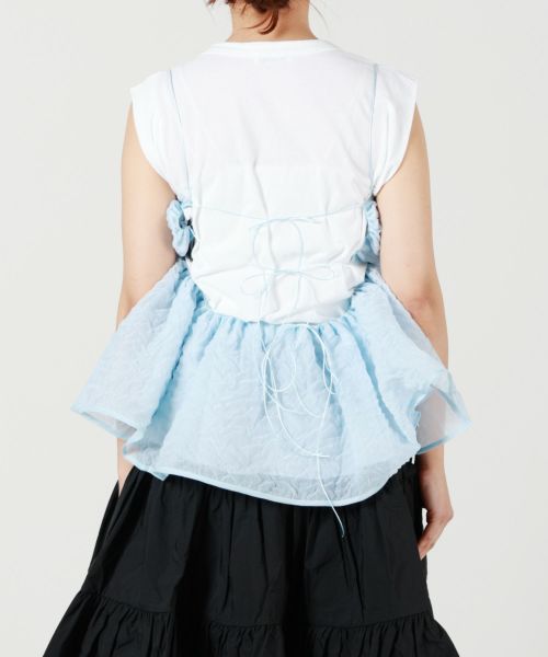SELENA | TOP NIMBUS MATELASSE BLACK