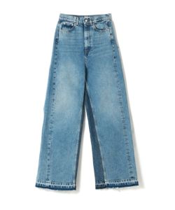 【STELLA MCCARTNEY】ヴィンテージウォッシュ カーゴジーンズ Women ブルー ヴィンテージ ウォッシュ デニムカーゴ ジーンズ