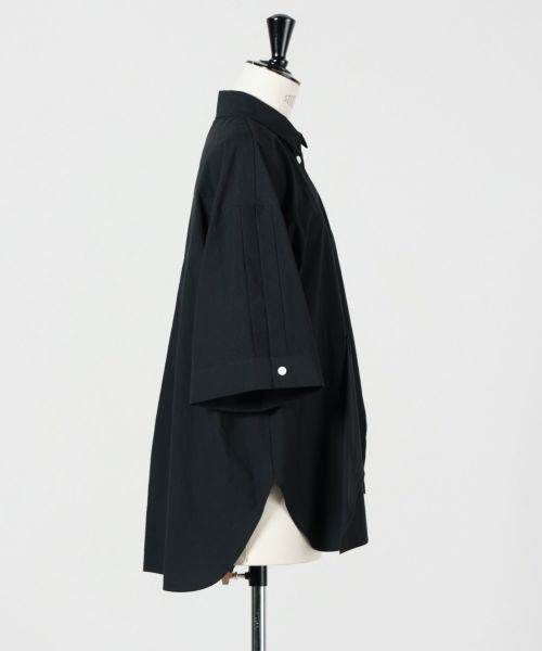 ENFOLD(エンフォルド)】 LAYERED HALF‐SLEEVES SHIRT｜PARIGOT