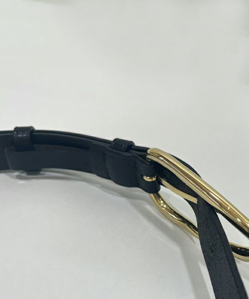 near.nippon(ニアーニッポン)】 オーバルバックル レザーベルト