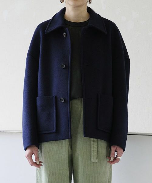 near.nippon ニアーニッポン　コート ネイビー near.nippon チェスターコート ニアーニッポン ネイビー