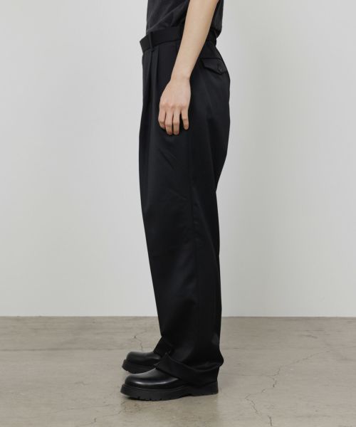 MARKAWARE CLASSIC WIDE TROUSERS 1 ネイビー MARKAWARE(マーカウェア)】 Double Pleated Classic Wide