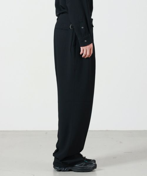 RAINMAKER(レインメーカー)】 MELANGE TWILL WIDE TROUSERS