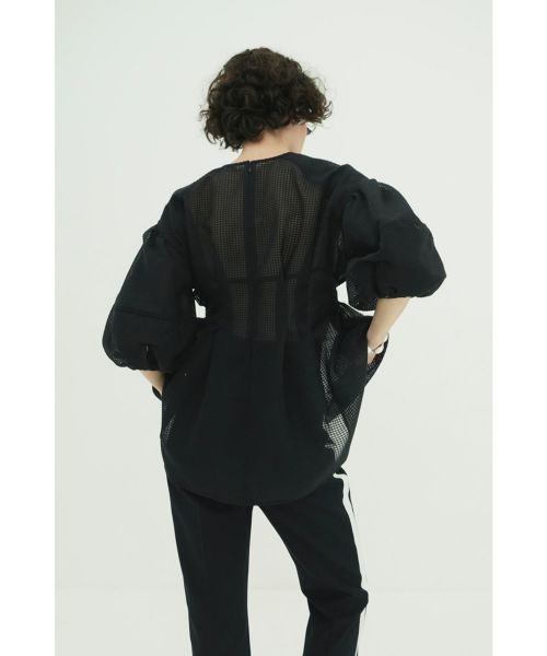 トップス CLANE SHEER PLAID VOLUME SLEEVE 0 CLANE(クラネ)のSHEER PLAID VOLUME SLEEVE TOPS通販 | 集英社