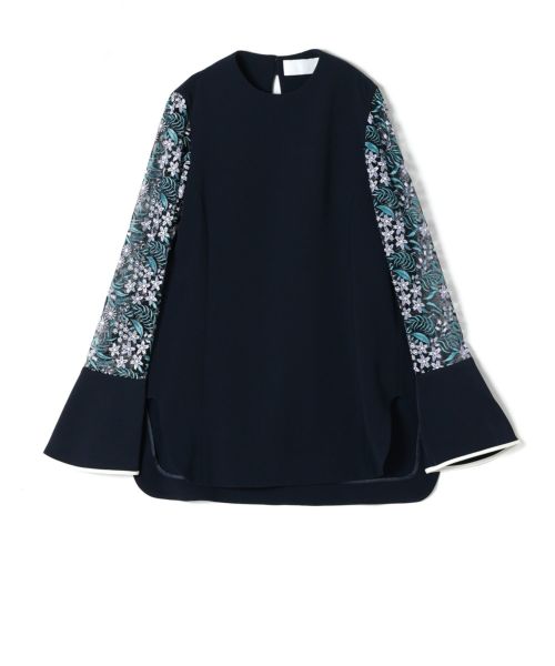 トップス Mame Kurogouchi Floral Lace Sleeve Shirt Mame Kurogouchi(マメ クロゴウチ)】 Floral Lace Sleeve Shirt
