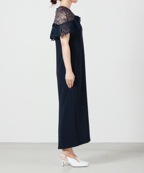 Mame Kurogouchi(マメ クロゴウチ)】 Tulle Lace Classic Dress