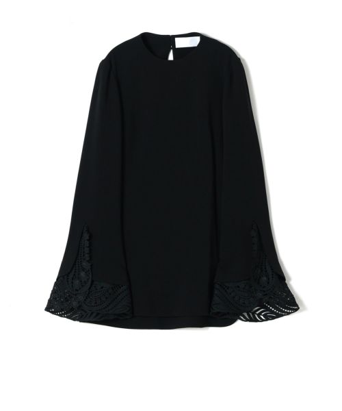 Mame Kurogouchi(マメ クロゴウチ)】 Embroidered Cuffs Top