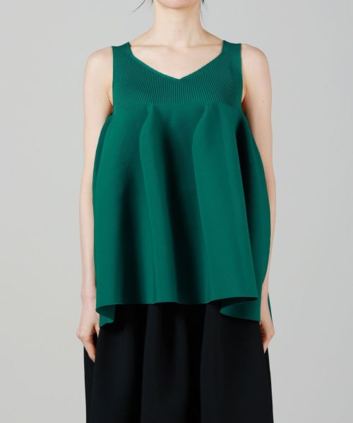 CFCL(シーエフシーエル)】 POTTERY SLEEVELESS BUST FLARE TOP
