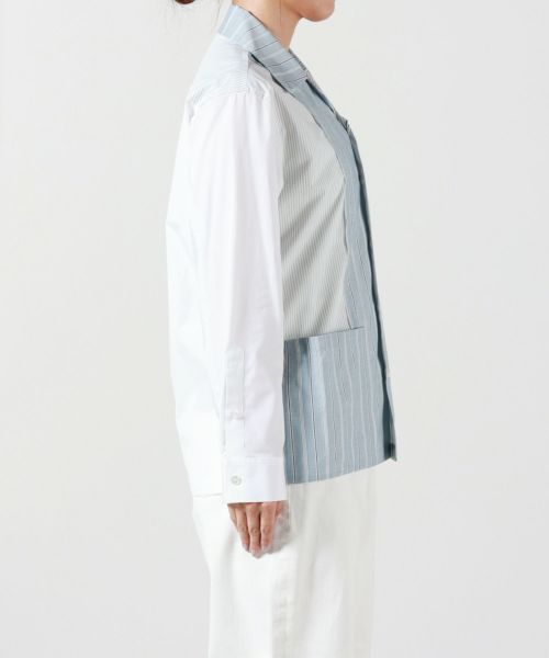 Maison Margiela(メゾンマルジェラ)】 パッチワーク ピンストライプ