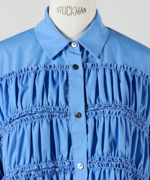 midas_showa | ENFOLD TIERED GATHER SHIRT ¥37,400 col.white
