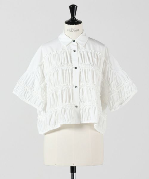 ENFOLD(エンフォルド)/TIERED GATHER SHIRT
