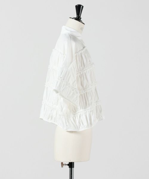 ENFOLD(エンフォルド)】 TIERED GATHER SHIRT｜PARIGOT ONLINE