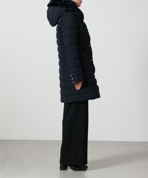 CAPE HORN　ケープホーン　サンタクルス　エコファー　42　BLACK ケープホーン CAPE HORN レディース ダウンコート SANTACRUZ ECOFUR