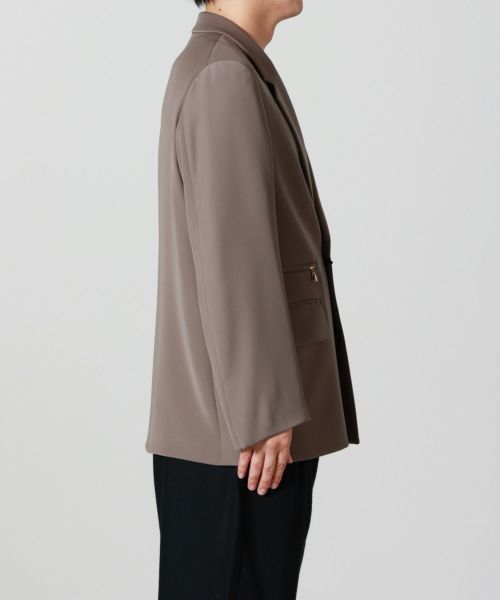 CULLNI(クルニ)】 Double Cloth Twill Zip Pcket Tailored