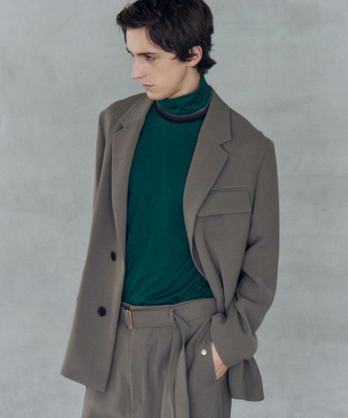 【CULLNI】DOUBLE ZIP JACKET(セットアップ) CULLNI】DOUBLE ZIP JACKET(セットアップ)