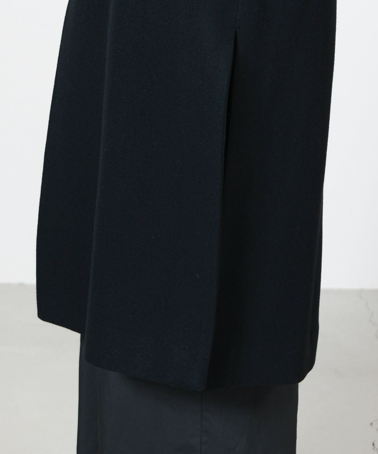 CULLNI(クルニ)】 Lamb Wool Melton Layerd Long Coat｜PARIGOT ONLINE