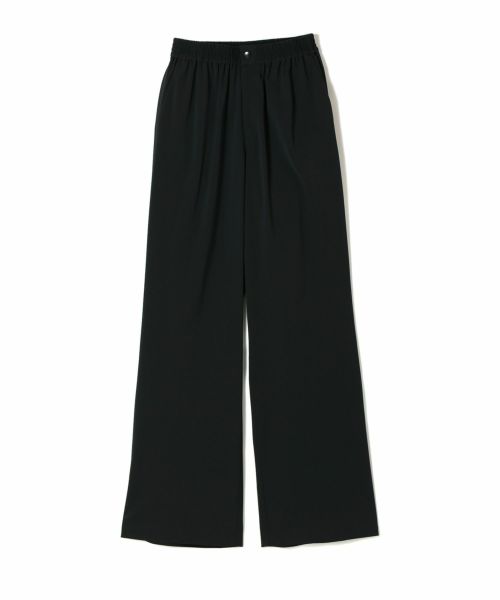 HYKE ワークワイドパンツ ブラック 13055 HYKE(ハイク)】 《25AW予約》 STRETCH WIDE LEG PANTS｜PARIGOT